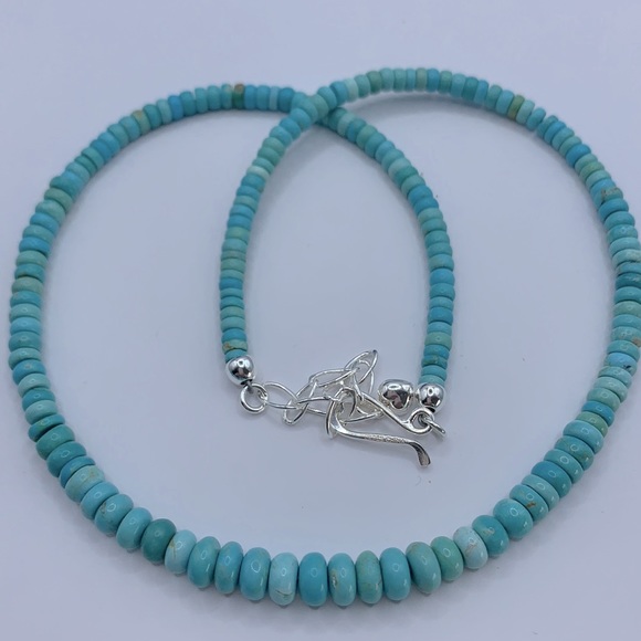 Chilean Turquoise Graduated Jay King Necklace - Picture 1 of 5